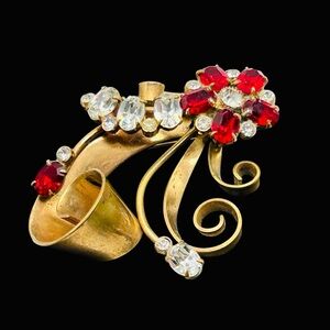 Rare Vintage Walter Lampl Retro Modern Flower Brooch